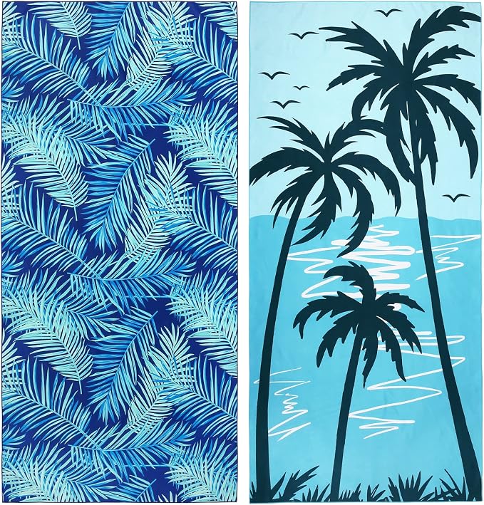 2 Pack Oversized Microfiber Pool Towel, Quick Drying, Super Absorbent by PYSUPERMODE