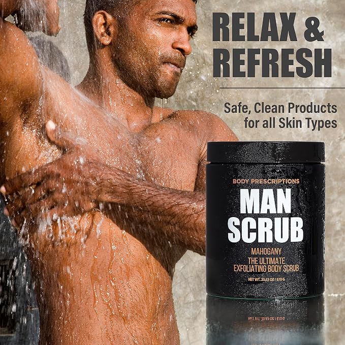 Body Prescriptions Men’s Exfoliating Body Scrub – Ultimate Skin Cleansing Wash - Image 4