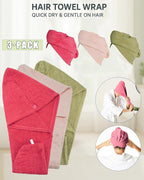 Textila 100% Cotton Hair Wrap Towels - Image 3