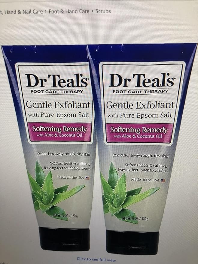 Dr. Teals Softening Remedy Coconut Oil Foot Scrub Gift Set by DrTeals