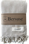 Bersuse 100% Cotton Milas XL Throw Blanket by Bersuse