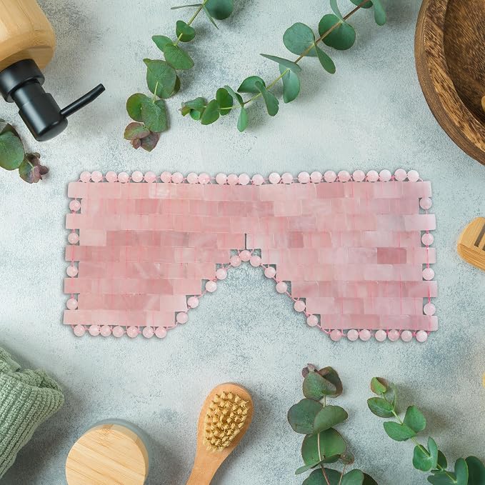Eurow Luxe Natural Rose Quartz Eye Mask - Image 2