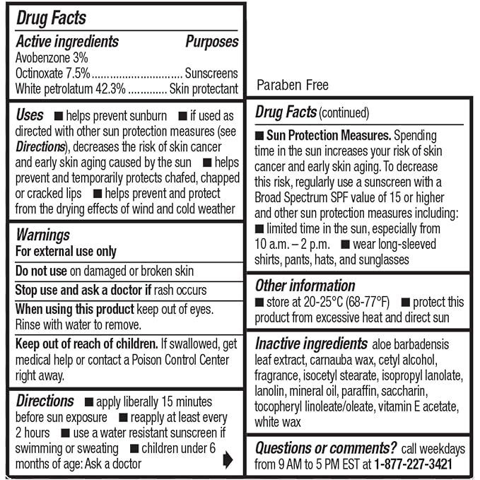 ChapStick Moisturizer Original Lip Balm Tubes, SPF 15 and Skin Protectant - Image 4