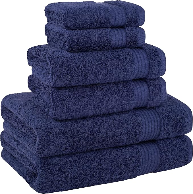 Cotton Paradise 6 Piece Towel Set 100% Cotton Soft Absorbent Turkish Towels - Image 5