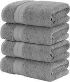Modern Threads 4-Pack SpunLoft Bath Sheet White 35x69 by ModernThreads