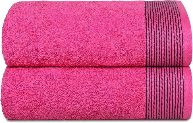 BELIZZI HOME Ultra Soft 2 Pack Oversized Bath Towel Set, 28x55 inches, 100% by Unknown