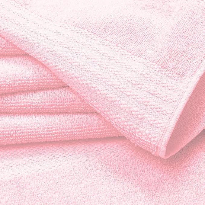 GLAMBURG Premium Cotton Oversized 2 Pack Bath Sheet 35x70-100% Pure Cotton - Image 2