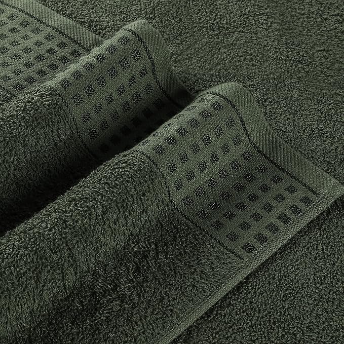 GLAMBURG 100% Cotton 2 Pack Oversized Bath Towel Set 28x55 Inches, Ultra Soft - Image 2