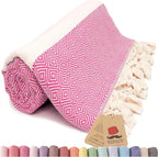 Bazaar Anatolia Turkish Beach Towel – 100% Cotton, Quick Dry, Sand Free Towel by BazaarAnatolia