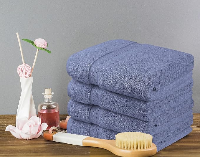 Towel and Linen Mart 4 Pieces Bath Towel Sets - Image 6