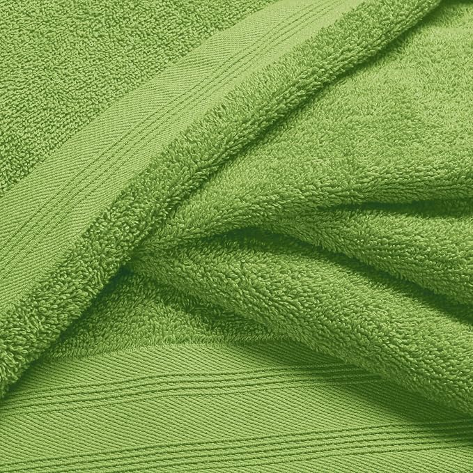 Ultra Soft 6 Pack Cotton Towel Set, Contains 2 Bath Towels 28x55 inch, 2 Hand - Image 2
