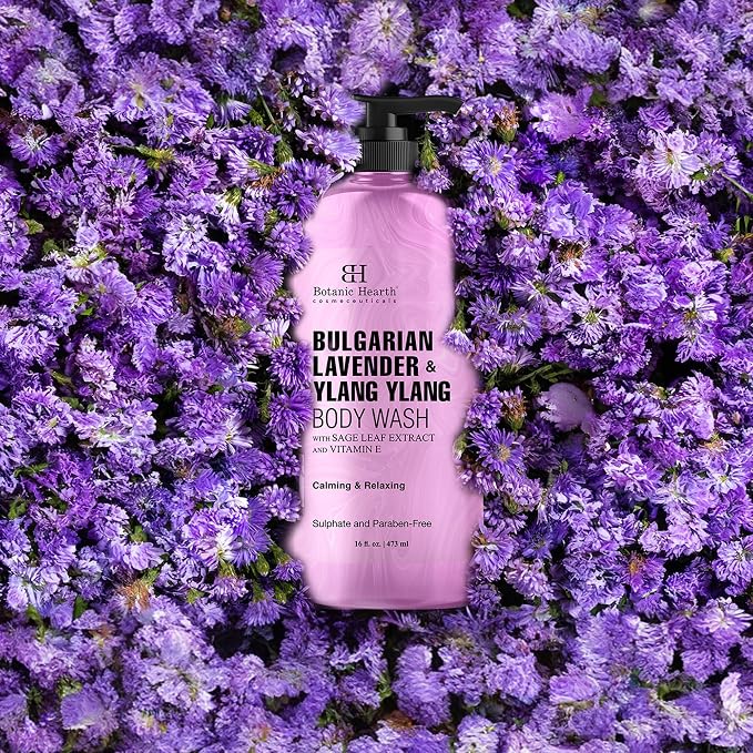 Botanic Hearth Bulgarian Lavender & Ylang Ylang Body Wash – Calming & Relaxing - Image 3