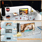 Yieach Luxury Tub Tray for Bathtub Expandable, Plastic Bath Board & Table - Image 4
