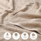 Superior Egyptian Cotton 12-Piece Towel Set, Guest Bath Decor Essentials - Image 8