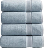 Springtree Home Luxury Bamboo Rayon Bath Towel Set of 4 | 35% Bamboo Rayon by SpringtreeHome