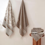 Modern Threads Floral Trail 6-Piece 100% Cotton Towel Set – Reversible Yarn - Image 2