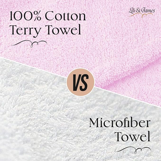 Lili&James 100% Cotton Hair Towel Wrap - Image 4