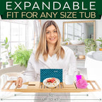SereneLife Premium Bathtub Tray Caddy - Image 5