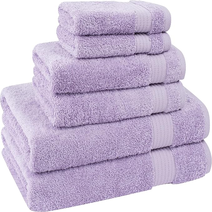 Cotton Paradise 6 Piece Towel Set, 100% Cotton Soft Absorbent Turkish Towels - Image 5