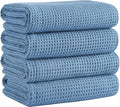 Microfiber Waffle Bath Towels, 4 Pieces, Fast Drying, Lint Free 430 GSM by Unknown