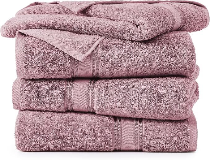 Lane Linen 100% Cotton Bath Sheets 4 Pack - Image 2