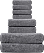 Tens Towels Pack of 8 Towels Set, 2 Extra Large Bath, 2 Hand, 4 Washcloths - Image 5