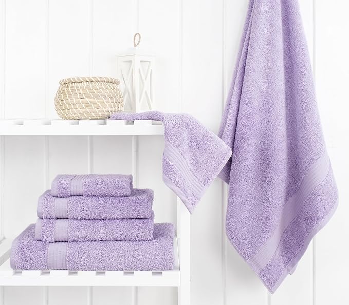 Cotton Paradise 6 Piece Towel Set, 100% Cotton Soft Absorbent Turkish Towels - Image 2