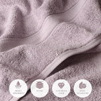 SUPERIOR Egyptian Cotton Pile 6 Piece Towel Set, Includes 2 Bath, 2 Hand - Image 6
