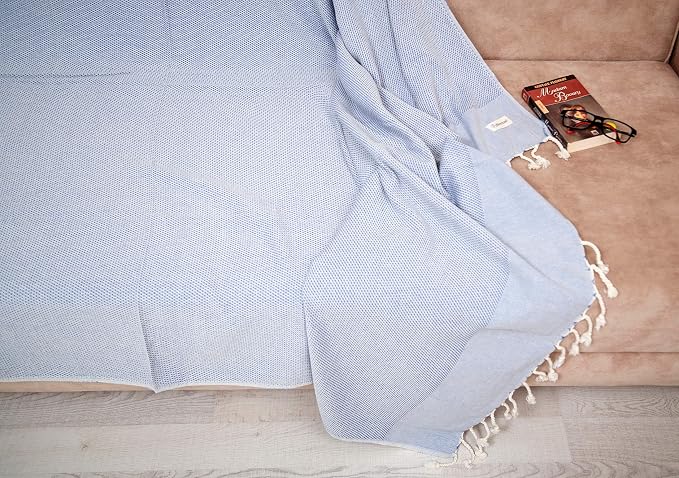 Bersuse 100% Cotton Ventura XL Throw Blanket - Image 3
