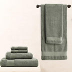 BIOWEAVES 100% Organic Cotton 700 GSM Plush Luxury Bath Towels - Image 6