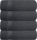 BELZZI Home Ultra Soft 4 Pack Oversized Bath Towel Set 27x54, Cotton Compact by Unknown