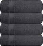 BELZZI Home Ultra Soft 4 Pack Oversized Bath Towel Set 27x54, Cotton Compact by Unknown