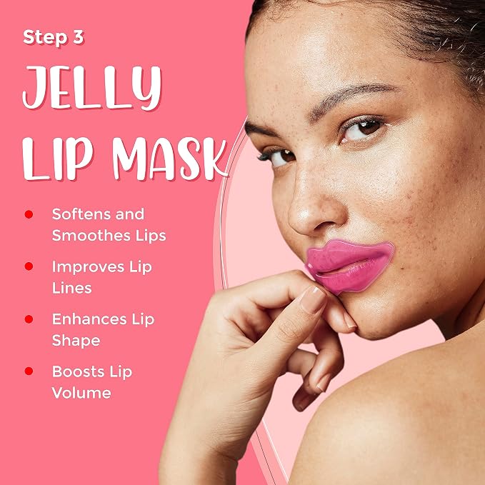 6-in-1 Lip Care Kit With Lip Sleeping Mask, Silicone Brush, Sugar Lip Scrub - Image 5