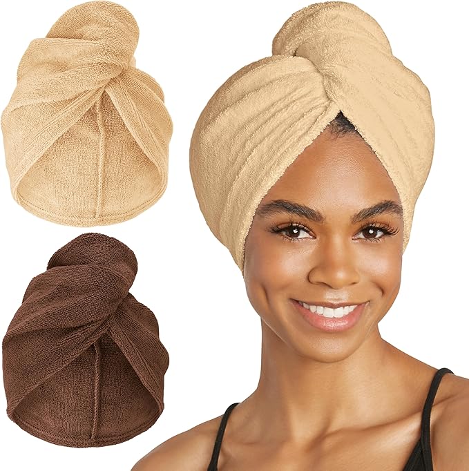 Turbie Twist 2-Pack Microfiber Hair Towel by TurbieTwist