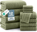 Casa Platino 100% Luxury Bath Towel Pack of 12 by CasaPlatino