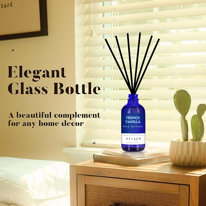 Xcleen Reed Diffuser Set with Sticks 3.7 Oz, Coconut & Milk Scented Fragrance - Image 5