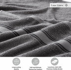 LANE LINEN 100% Cotton 4 Pack Bath Towels Set - Image 7