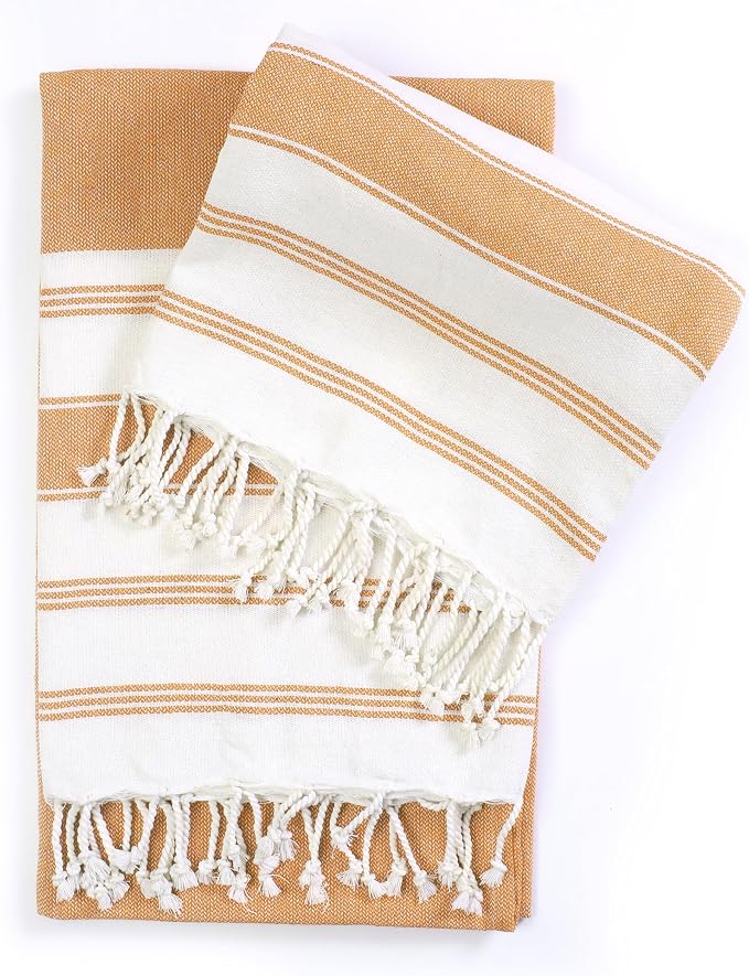 Goroly Home Cotton Turkish Peshtemal Beach Towel, Extra Large, Thin Quick Dry - Image 5