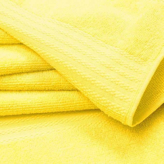 GLAMBURG Premium Cotton 4 Pack Bath Towel Set - Image 2