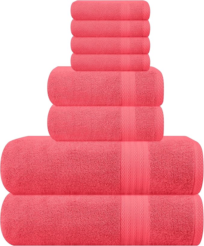 GLAMBURG Ultra Soft 8-Piece Towel Set by GLAMBURG
