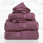 SUPERIOR Egyptian Cotton Pile 6 Piece Towel Set, Includes 2 Bath, 2 Hand - Image 2