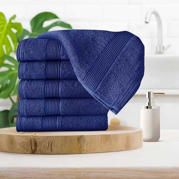 Belizzi Home Ultra Soft 6-Piece Hand Towel Set 16x28-100% Ringspun Cotton - Image 3
