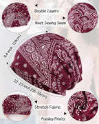 Women's Summer Beanie for Men Hat Boho Hats Adult Dwarf Hats Chemo Cap Cancer - Image 2