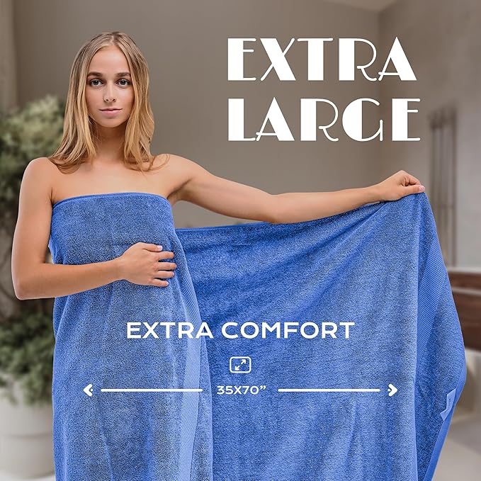 White Classic Luxury Soft Bath Sheet Towels - Image 4