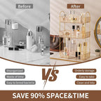 Akinbas 3 Tier Bathroom Organizer Countertop Makeup Perfume Tray Skincare - Image 4