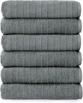 Welhome James 100% Cotton Textured Stripe Towels by WelhomeByWelspun