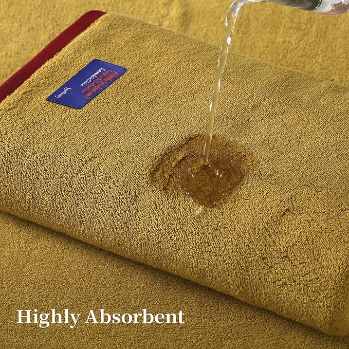 REDKISS 6 Piece Luxury Bath Towel Set, 2 Bath Towels, 2 Hand Towels, 2 - Image 5