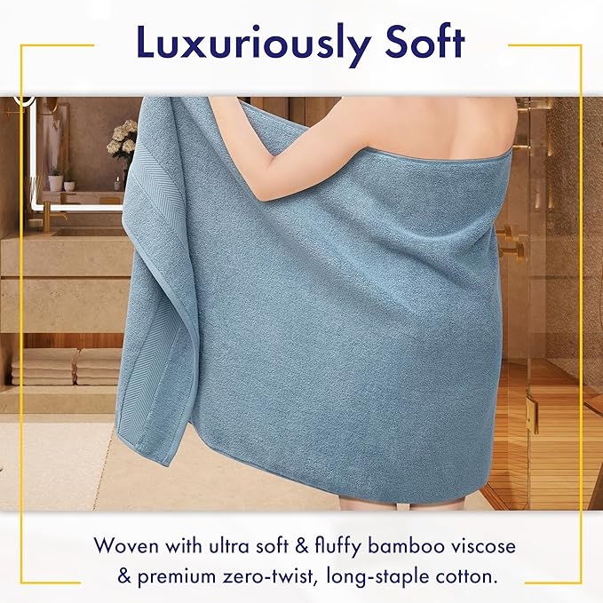 Alusa Home Ultra Soft & Plush Viscose from Bamboo Bath Towels - Image 2
