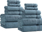 Superior Egyptian Cotton 12-Piece Towel Set, Guest Bath Decor Essentials - Image 2