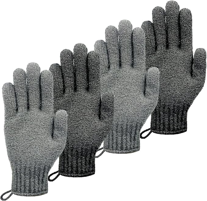MIG4U Shower Exfoliating Scrub Gloves, Bathing Gloves Body Wash Dead Skin by MIG4U